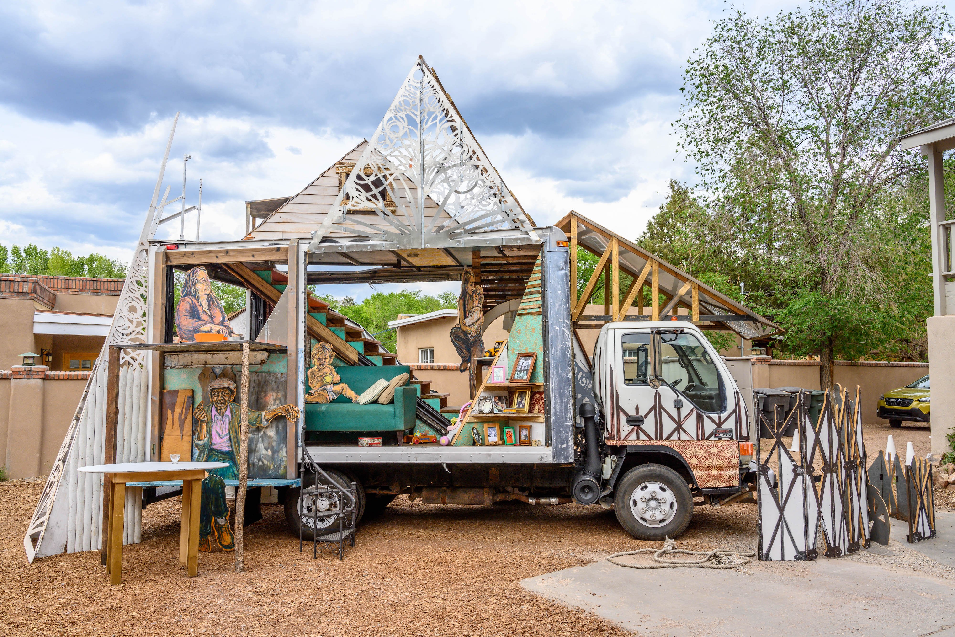 Swoon, The House Our Families Built (2020). Courtesy of Turner Carroll Gallery, Santa Fe.