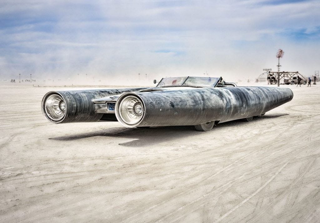 David Best, Rocket Car (2003). This piece from Burning Man is expected to fetch up to $50,000 at Sotheby's New York. Photo courtesy of Sotheby's New York.
