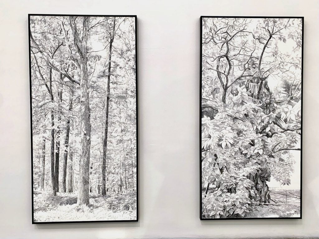 Two panels from Cynthia Daignault, <em>As I Lay Dying</em> (2021). Photo by Ben Davis.