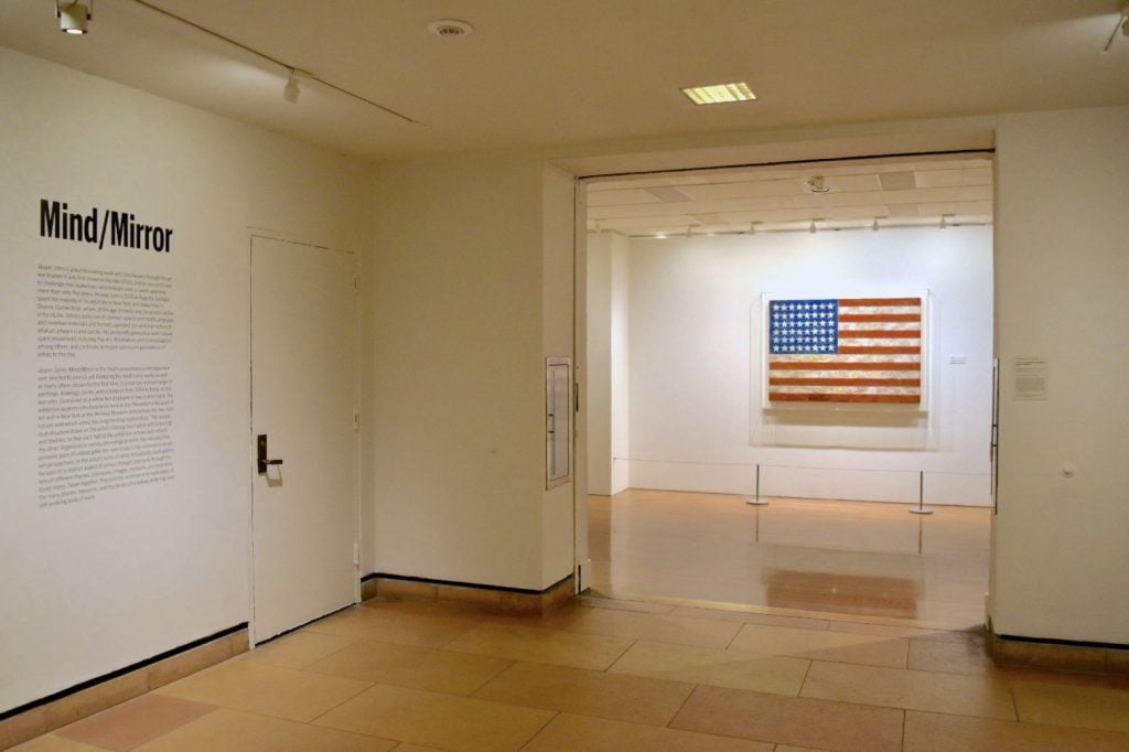 Entry to "Jasper Johns: Mind/Mirror" at the Philadelphia Museum of Art. Photo by Ben Davis.