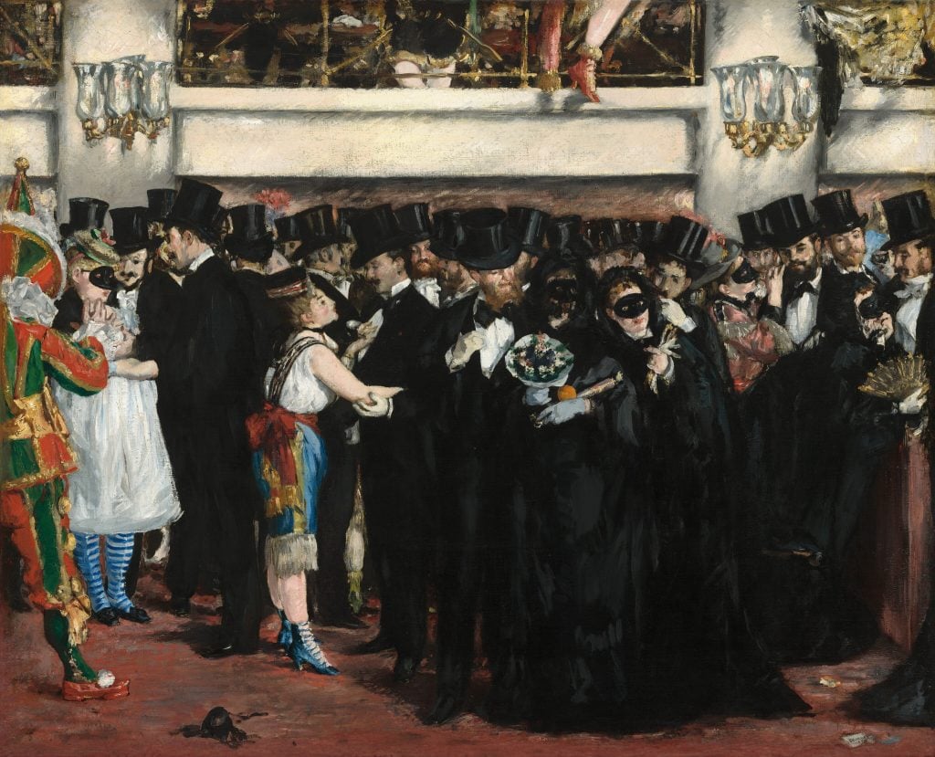 Edouard Manet, <i>Masked Ball at the Opera</i> (1873). Courtesy the National Gallery of Art.