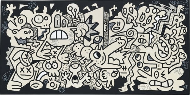 Mr Doodle, <em>Guernidoodle</em> (2010). Image courtesy Sotheby's.