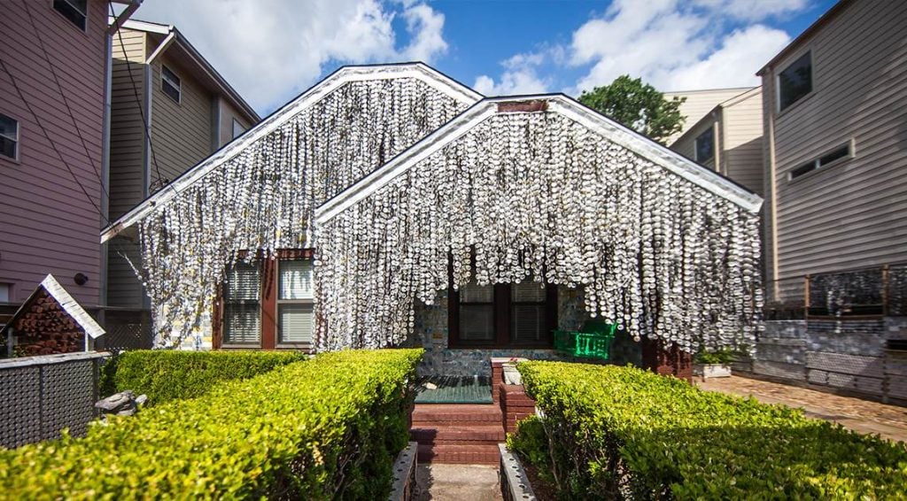 The Beer Can House. Photo courtesy of the Orange Show Center for Visionary Art, Houston.