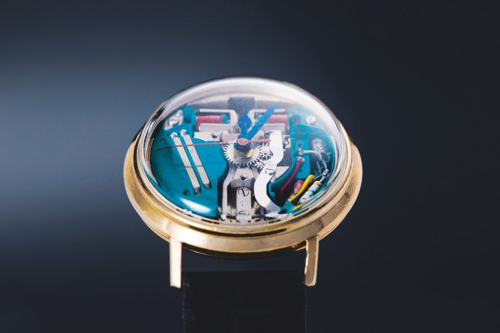 A 1963 Accutron Spaceview watch. Courtesy of Accutron.