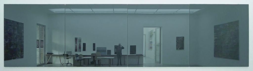 <i>Grauer Spiegel</i> (2019). © Gerhard Richter 2021.