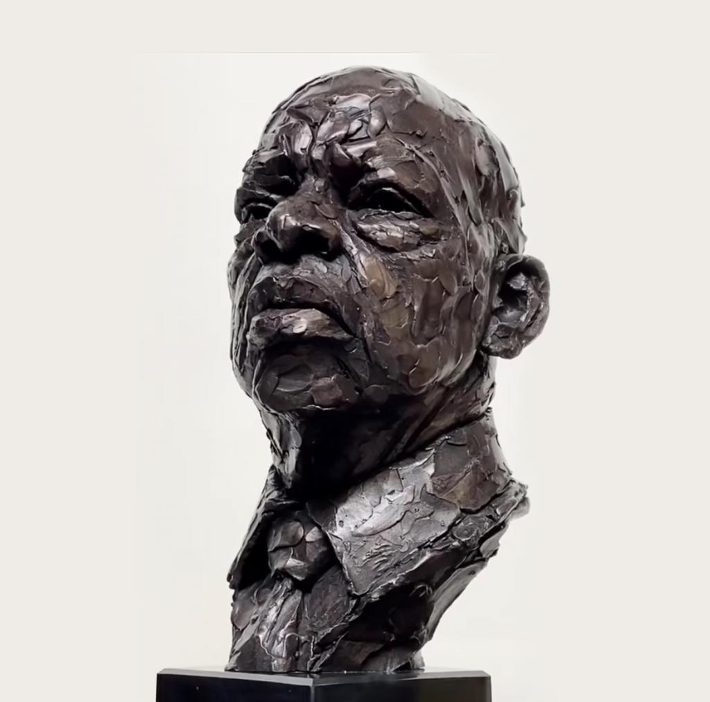 Basil Watson, “Portrait Bust of Congressman John Lewis” (2020). Courtesy of Basil Watson