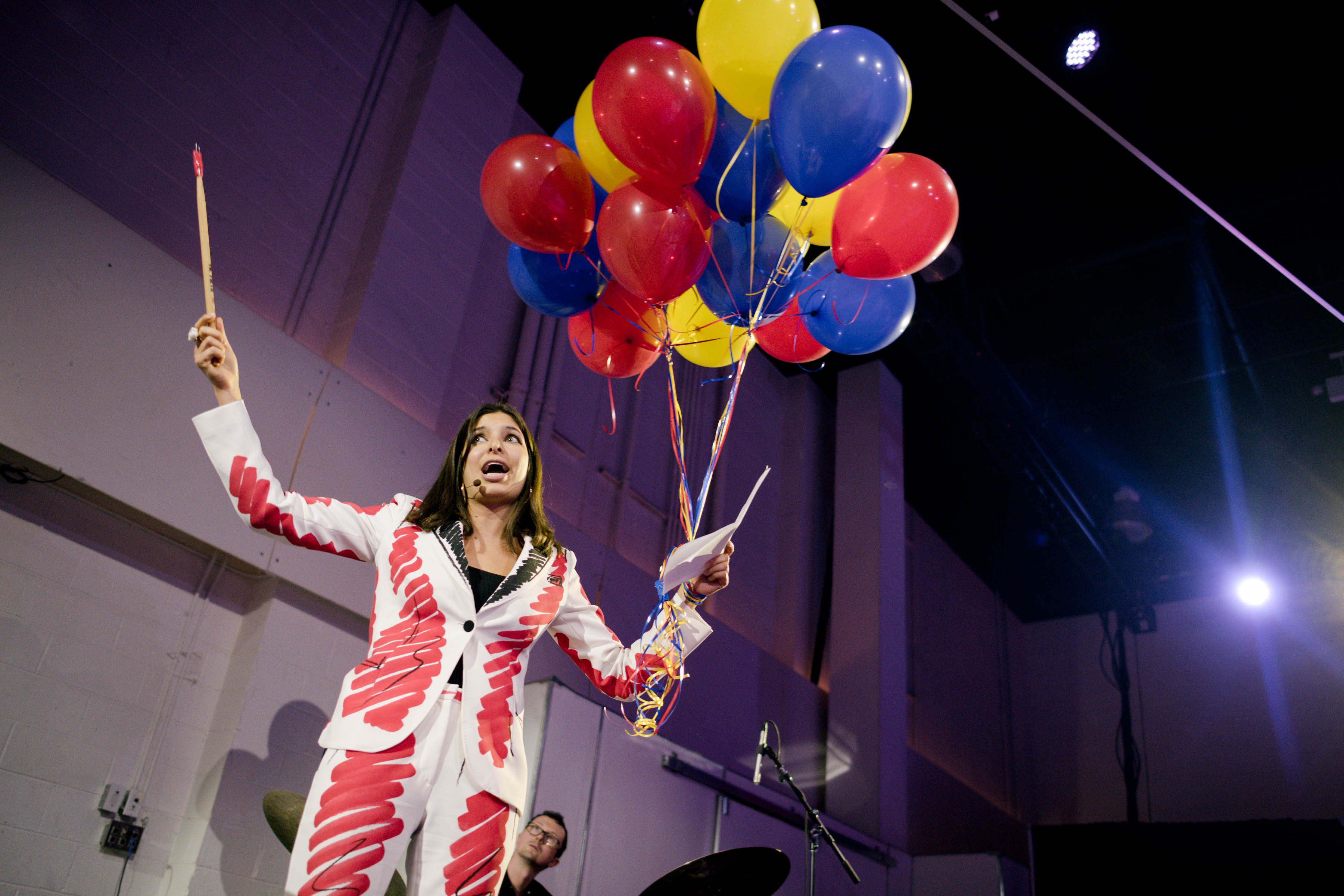 Roya Sachs on opening night of Performa 19 in 2019. Photo courtesy Roya Sachs.