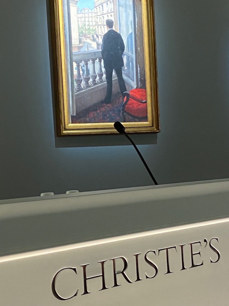 Christie's saleroom at Rockefeller Center on November 11, 2020. Photo by Eileen Kinsella.