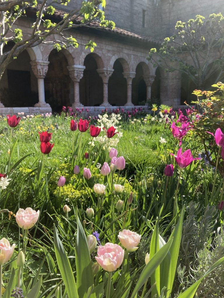 The monastery's Cuxa Cloister at the Met Cloisters. Photo courtesy the Metropolitan Museum of Art.