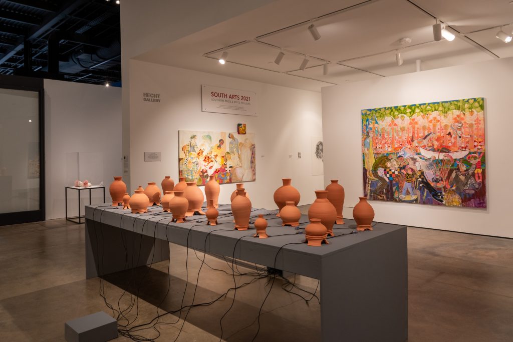The 2021 Southern Prize and State Fellowships exhibition on display at the Bo Bartlett Center for the Arts in Columbus, Georgia. Photo by Ivan Schustak.