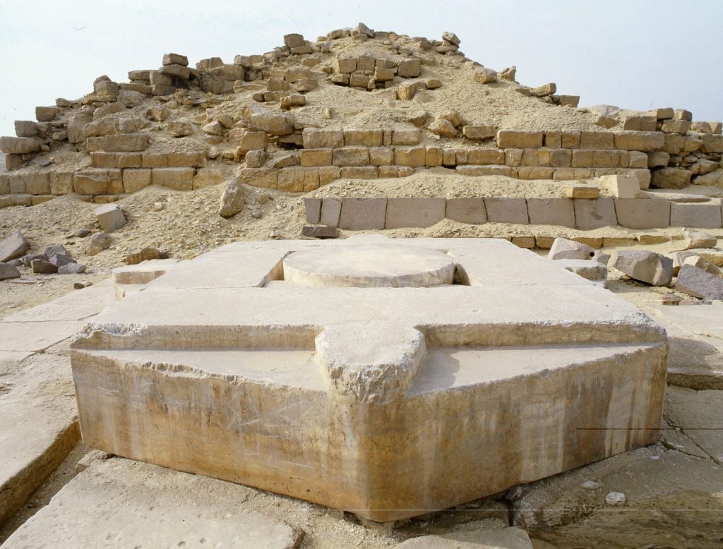 The Nyuserre sun temple in Abu Ghurab. Photo: Werner Forman/Universal Images Group/Getty Images.