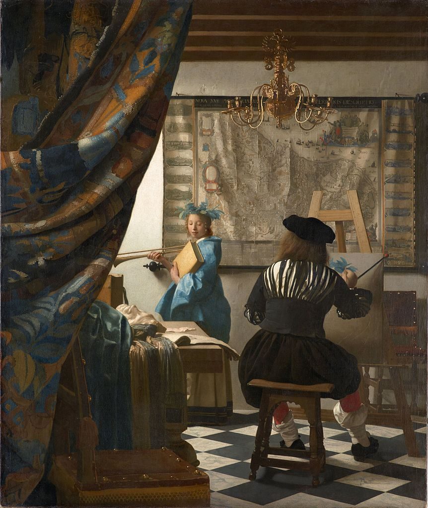 Johannes Vermeer, The Art of Painting (1666-67). Collection of Kunsthistorisches Museum in Vienna.
