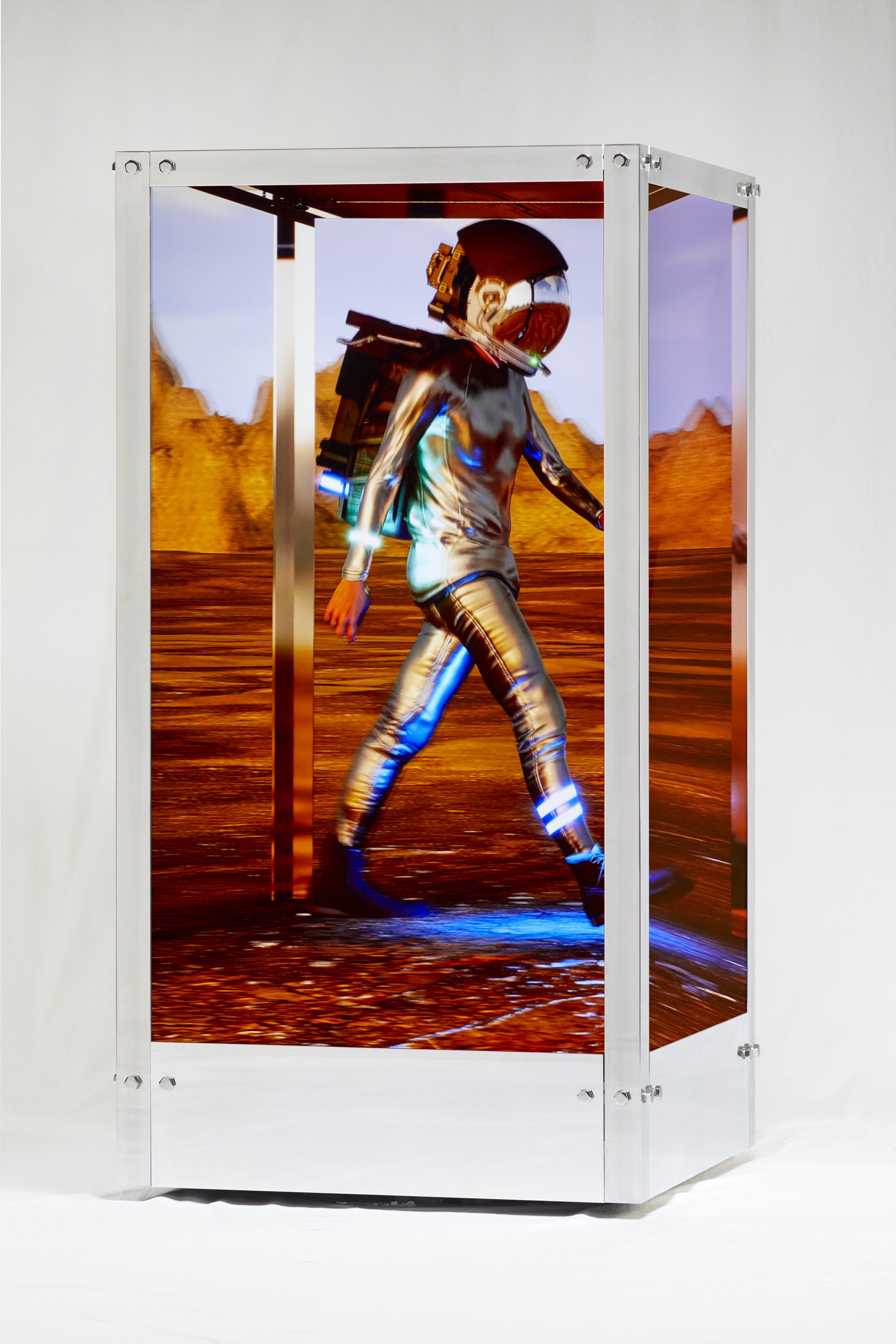 Beeple, HUMAN ONE(2021), sold for $29 million (est. $15 million) at Christie's November 2021 "21st century art" evening sale in New York. Courtesy Christie's.