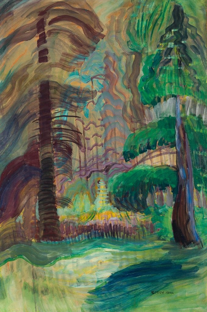Emily Carr, Music in the Trees (circa 1935). Courtesy of Heffel Fine Art Auction.