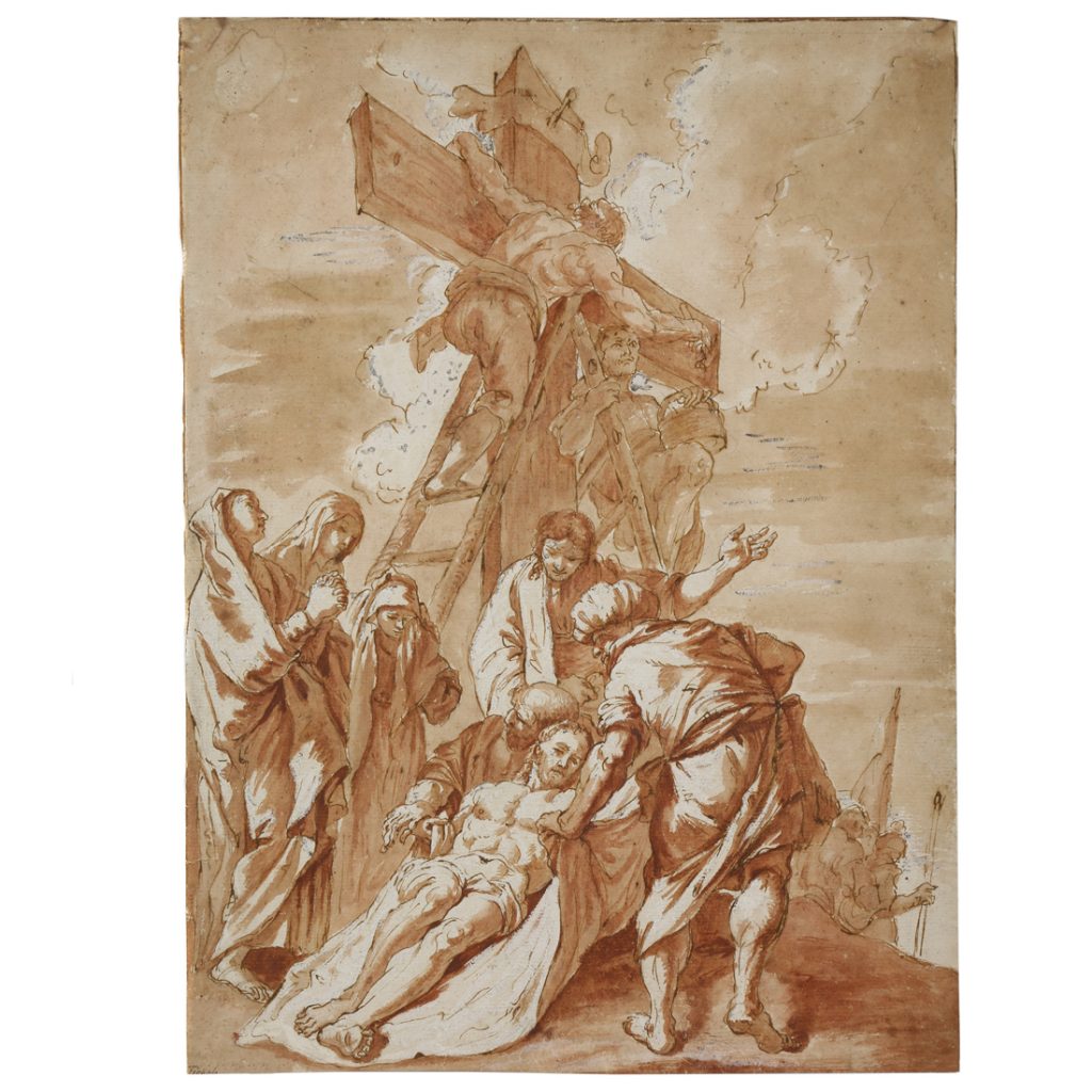 The Descent from the Cross (18th century). Estimate $3,000–5,000