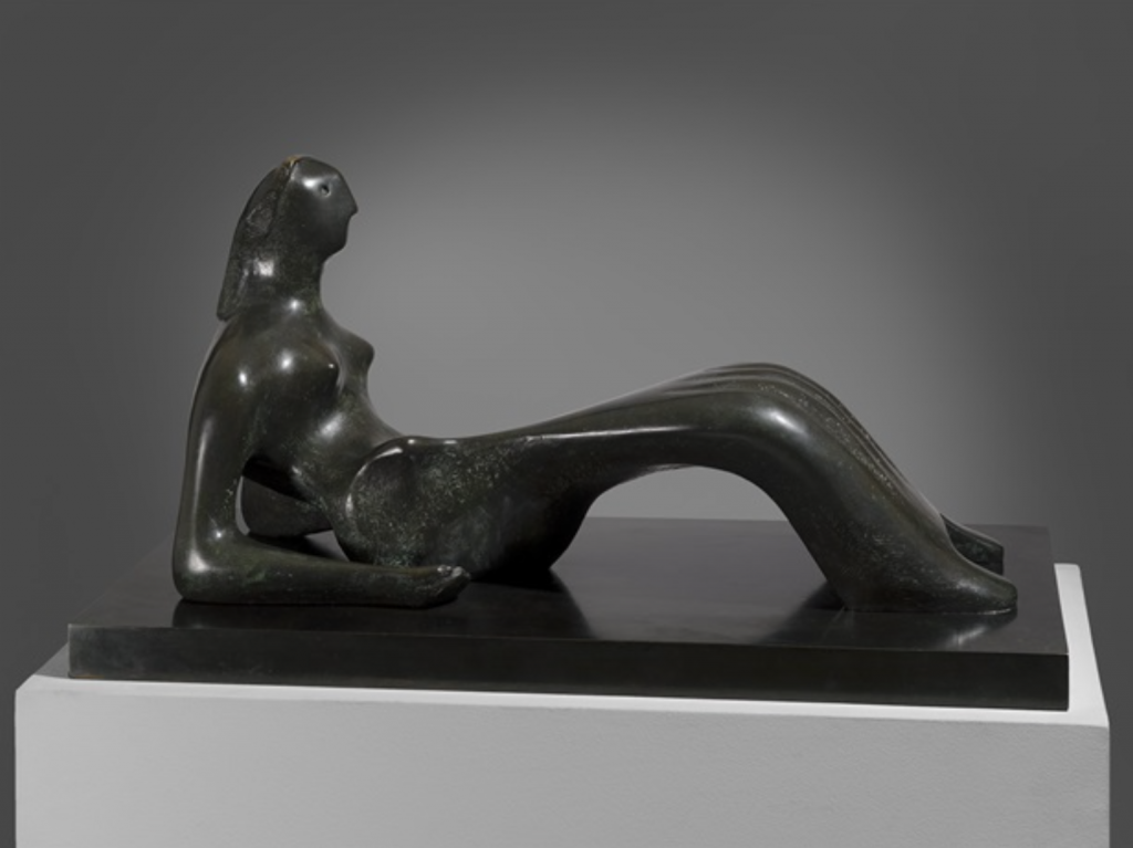 Henry Moore, Working Model for Reclining Figure: Bone Skirt(1977–79). Courtesy of Osborne Samuel.