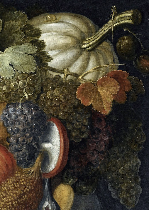Detail of Autumn by Giuseppe Arcimboldo.