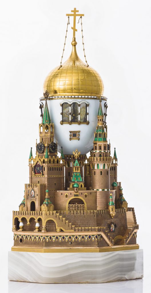 The Moscow Kremlin Egg, Fabergé. 1906 © The Moscow Kremlin Museums. Courtesy of the V&A.