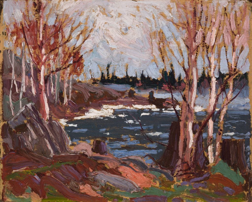 Tom Thomson, Canadian Spring (1916). Courtesy of Heffel.