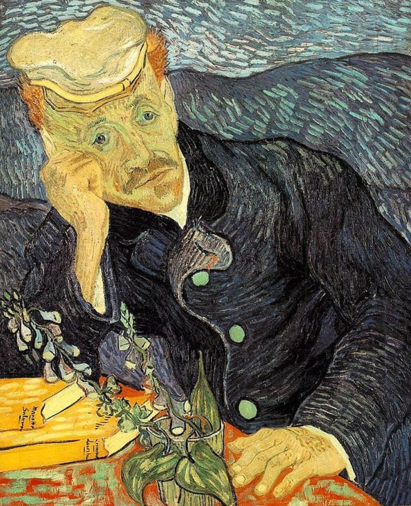 Vincent van Gogh, <em>Portrait of Dr. Gachet </em> (1890). 