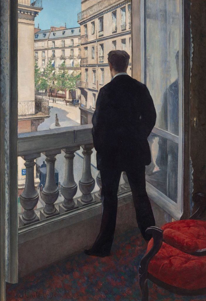 Gustave Caillebotte, Young Man at His Window, (1876). Courtesy of Christie's Images, Ltd.