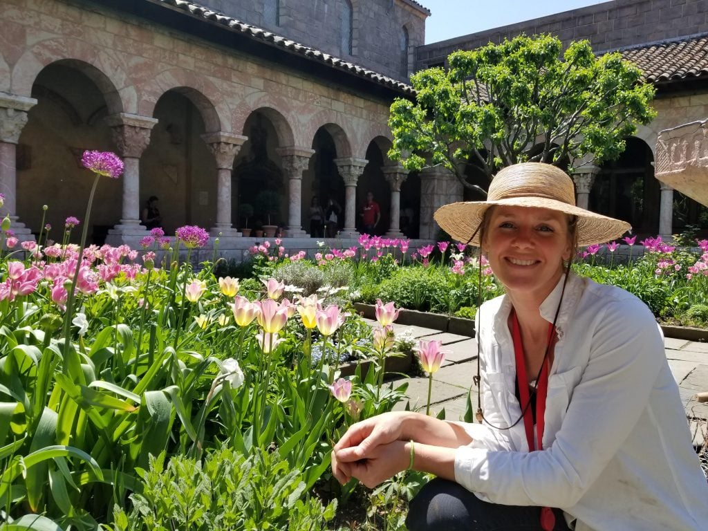 Carly Still, the Managing Horticulturalist at the Met Cloisters. Photo courtesy the Metropolitan Museum of Art.