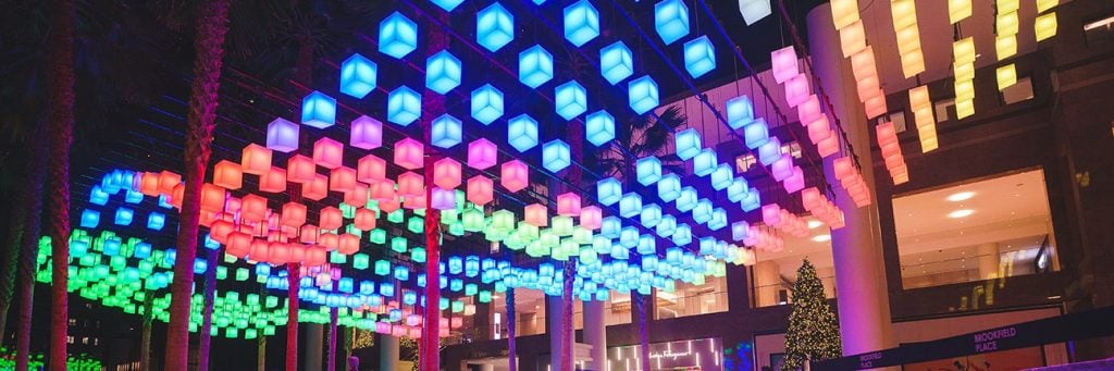 LAB at Rockwell Group’s “Luminaries” at the Winter Garden at Brookfield Place. Photo courtesy of Arts Brookfield.