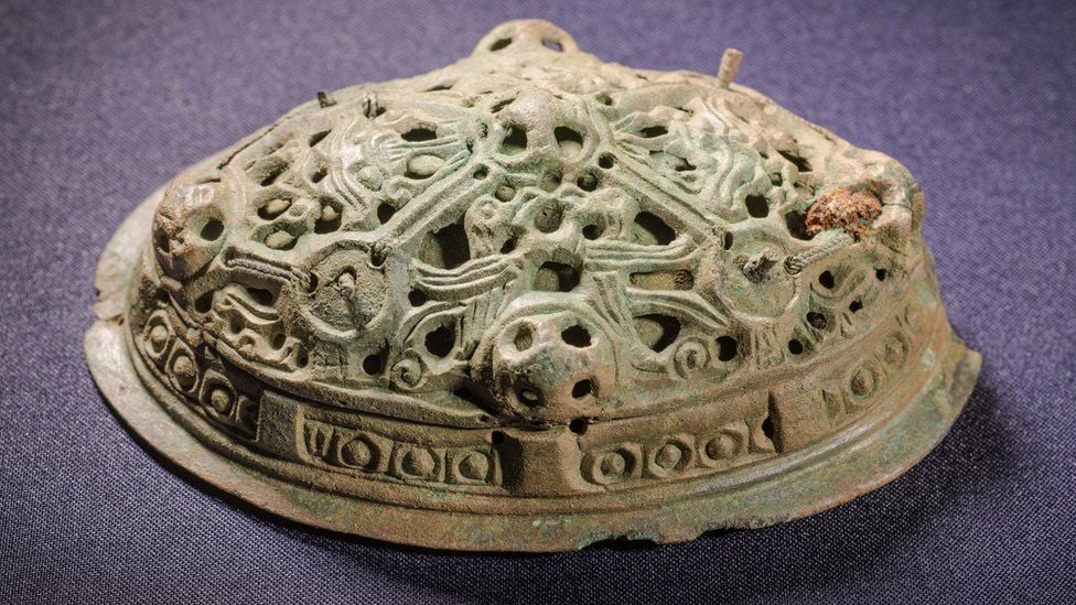 A bronze brooch discovered on the Isle of Man. Courtesy of the Manx Museum.
