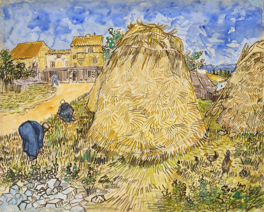 Vincent van Gogh, <i>Meules de blé</i> (1888). Courtesy of Christie's Images, Ltd.
