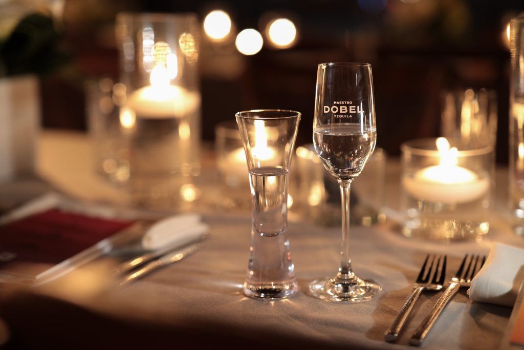 Each dinner course was paired with a Maestro Dobel Tequila. Photo: Edin Chavez.