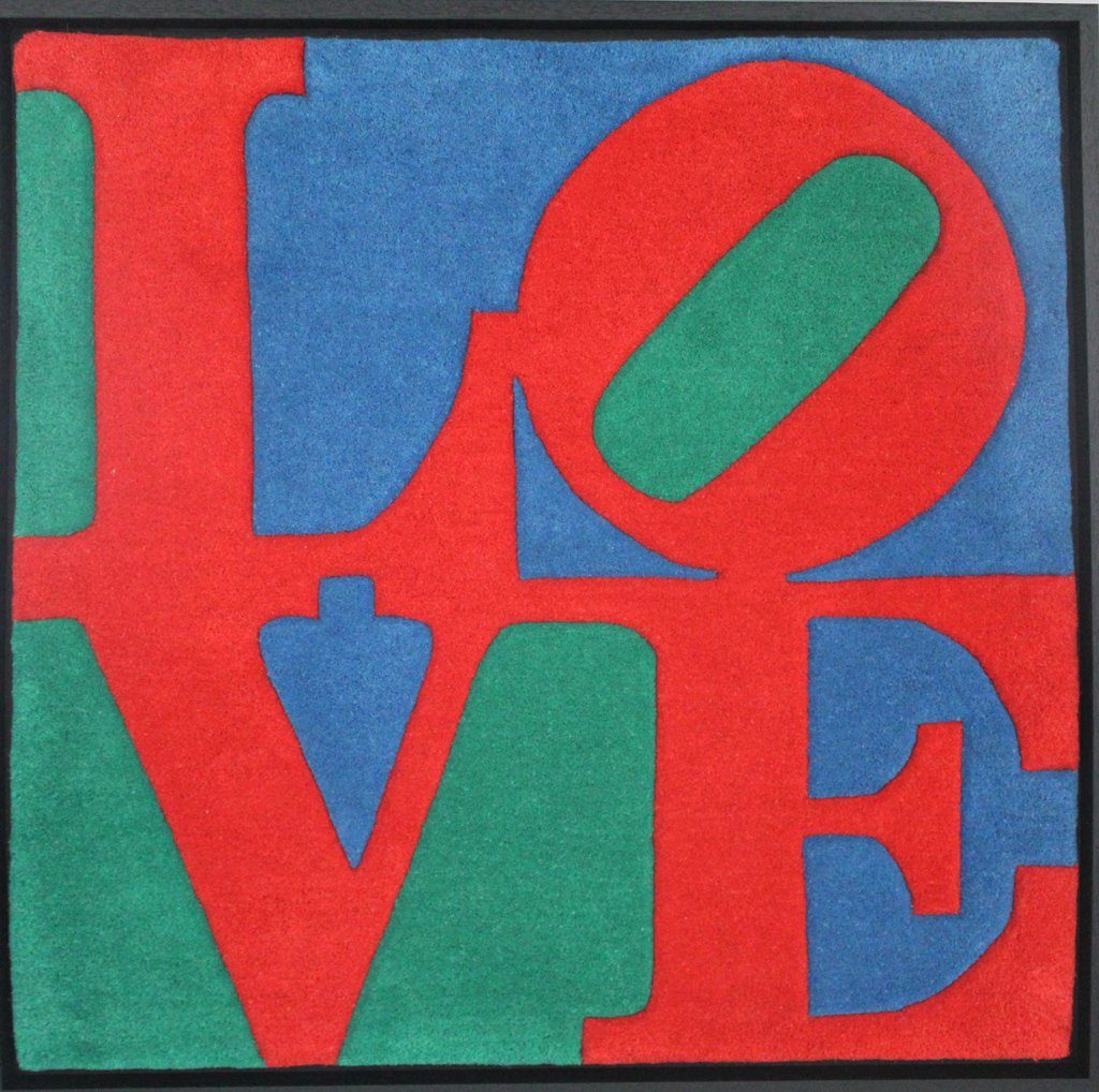 Robert Indiana, Classic Love (1996). Courtesy of Galerie-F.