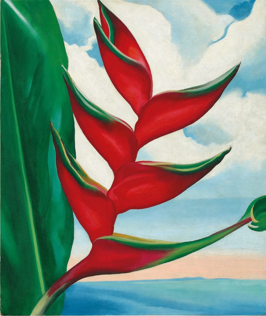 Georgia O'Keeffe, <i>Crab’s Claw Ginger Hawaii</i>, sold to Shanghai’s Long Museum. Courtesy of Phillips.