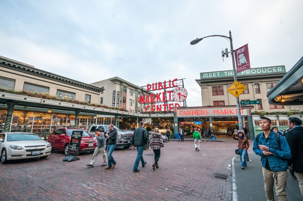 Pike Place Market in Seattle, Washington on September 26th, 2015. Photo: Elena Di Vincenzo via Getty Images.