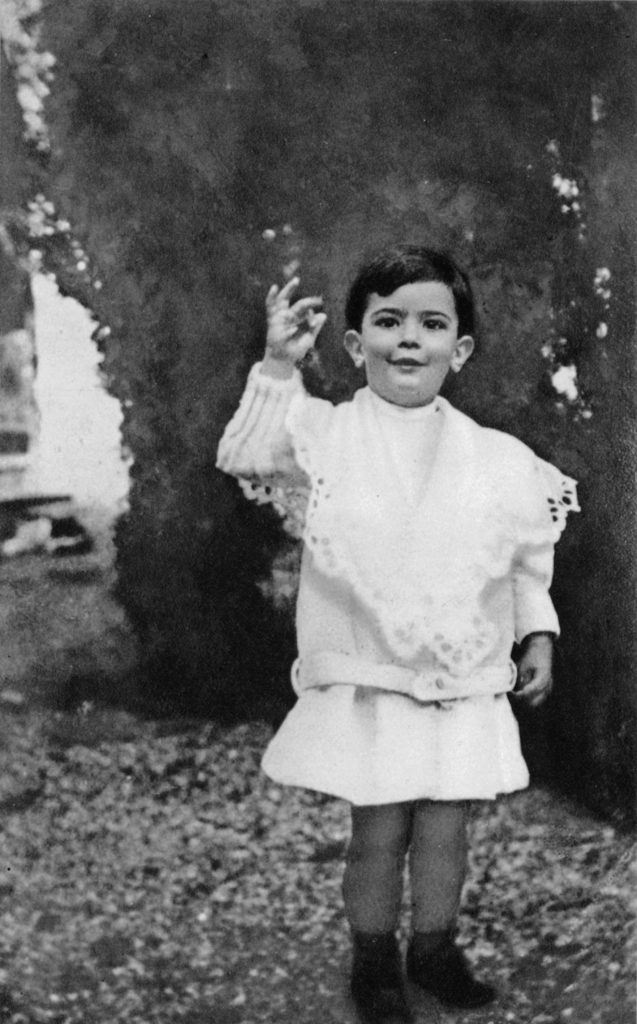 Salvador Dali as a child c. 1906. Photo by Apic/Getty Images