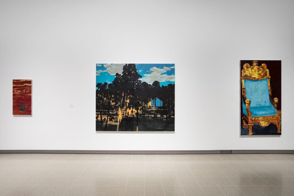 Mohammed Sami, Installation view of "Mixing It Up: Painting Today" at Hayward Gallery, 2021. Courtesy of Hayward Gallery. Photo: Rob Harris.