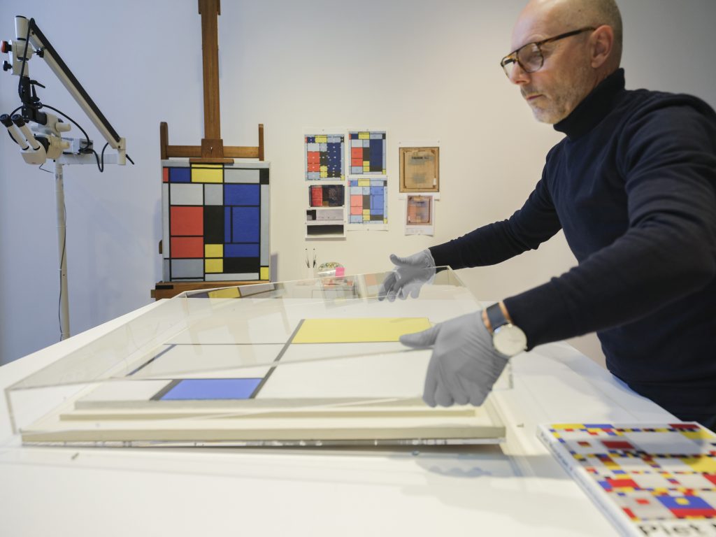 With Switzerland's Fondation Beyeler, La Prairie has supported the restoration of fourPiet Mondrian masterpieces. Courtesy of La Prairie.