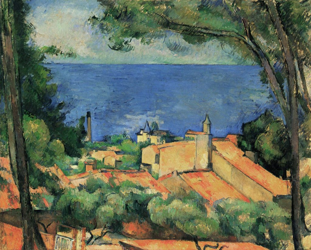 Paul Cézanne, <i>L'Estaque aux toits rouges</i> (1883-85). Courtesy of Christie's Images, Ltd.