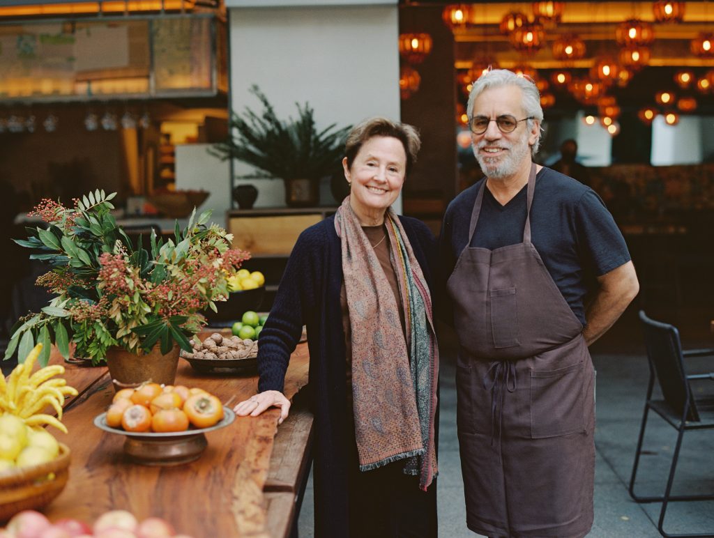 Chiefs Alice Waters and David Tanis in Lulu.  Courtesy of Justin Chung.