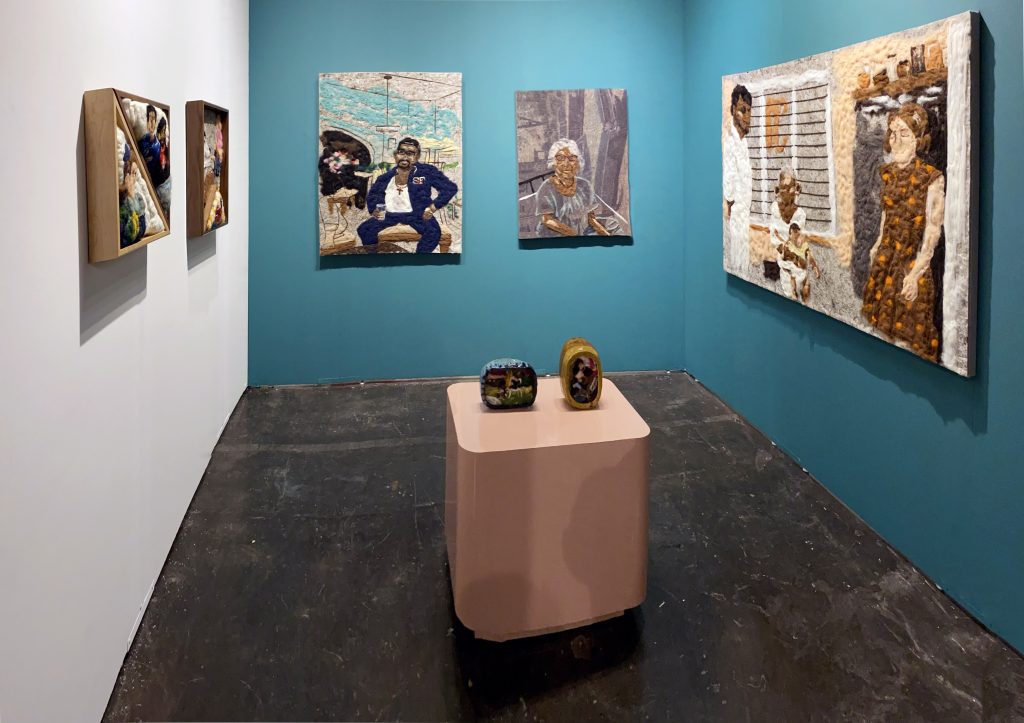 Melissa Joseph's solo booth at NADA with Regular Normal gallery. Photo courtesy of Regular Normal and the artist.