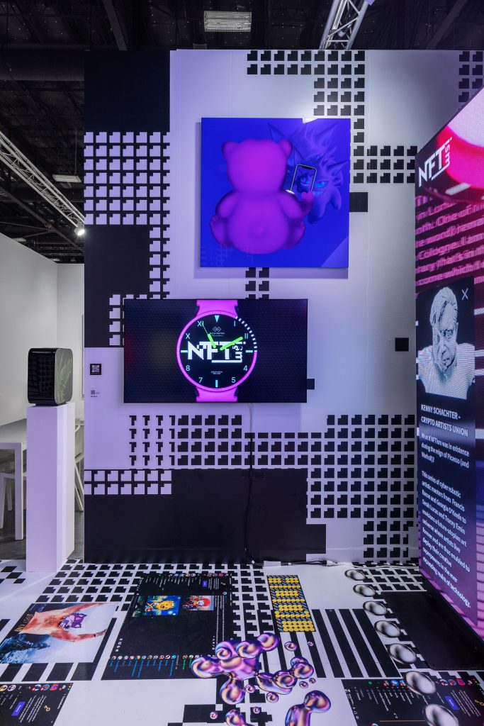 Nagel Draxler Art Basel Miami install of booth I designed: our actual watch went stolen in no time! Miami, ugh