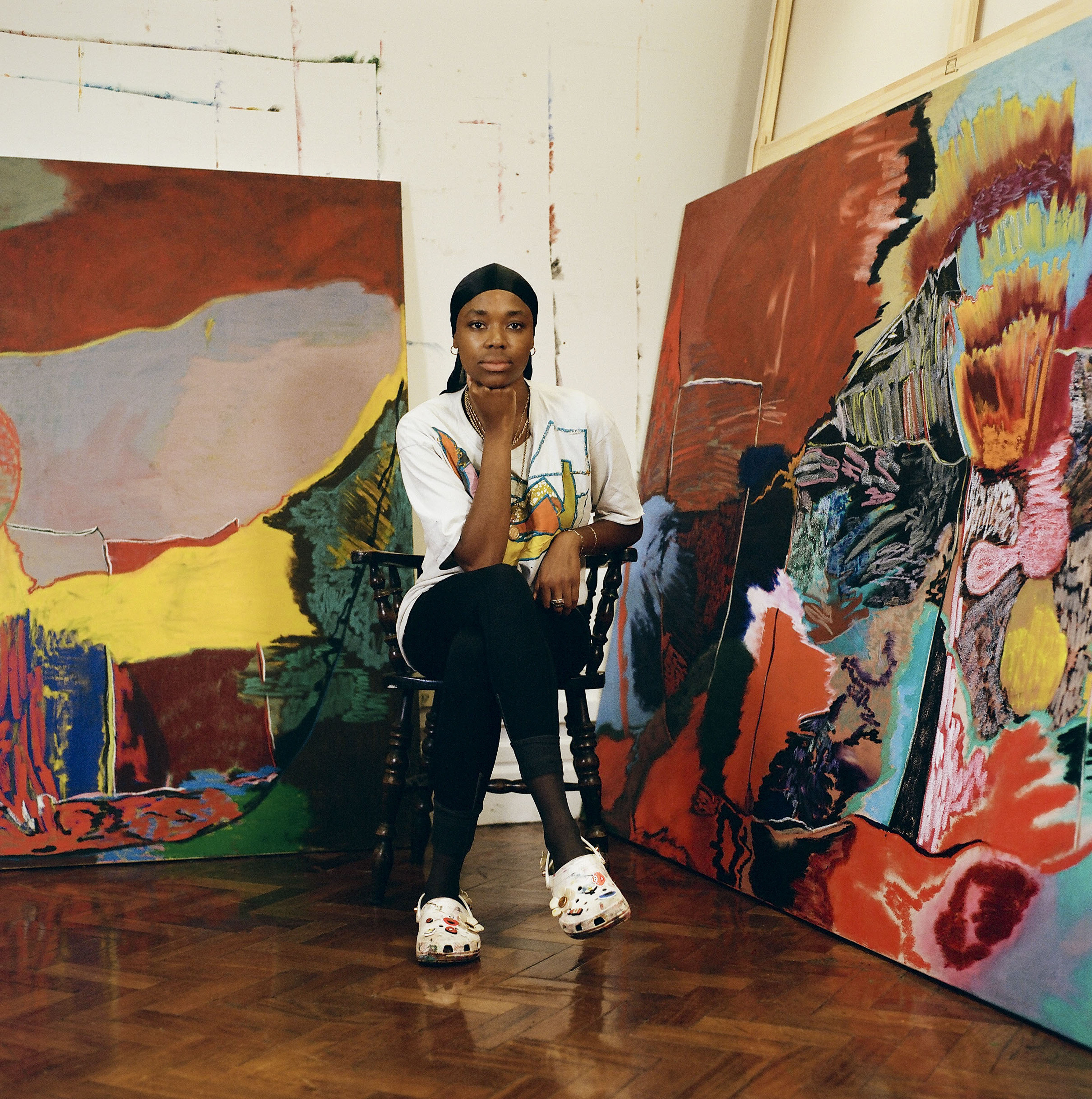 Meet Rachel Jones, an Ascendant Painter Whose Jitteringly Electric Paintings Have Captivated Collectors Worldwide
