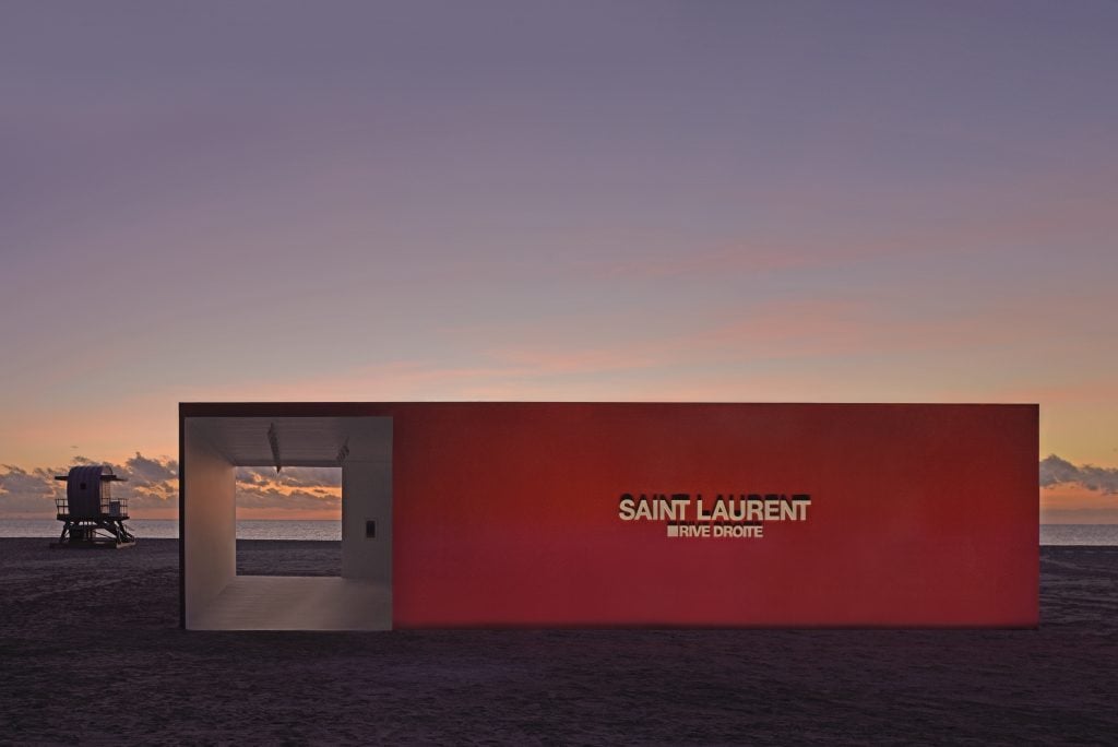 The Saint Laurent Rive Droite gallery at Art Basel in Miami Beach. Courtesy of Saint Laurent.