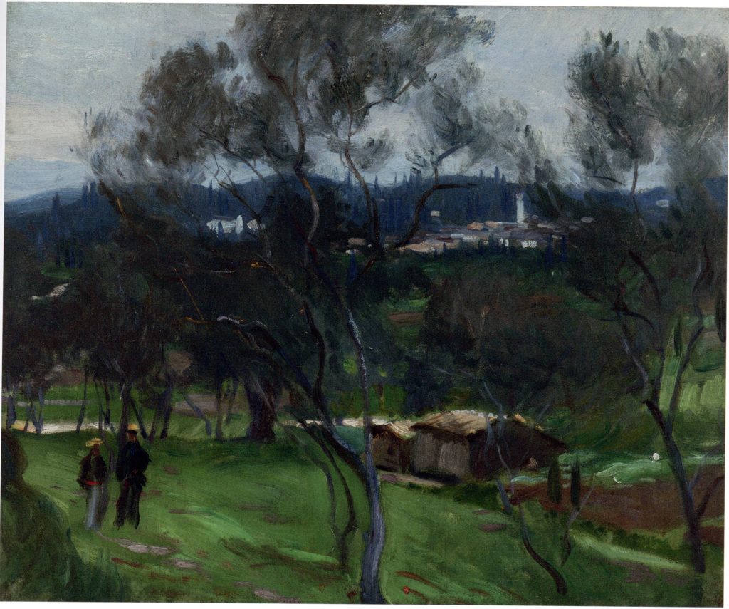 John Singer Sargent, <i>Olive Trees, Corfu</i> (1909). Courtesy of Boston College.