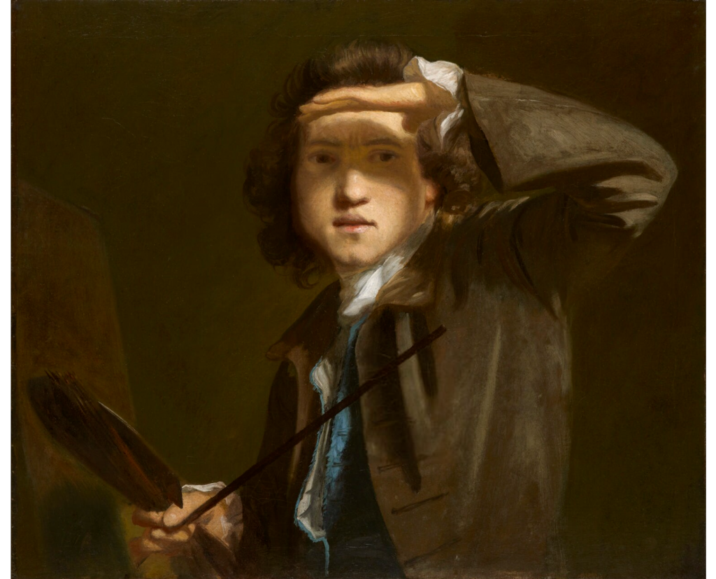Sir Joshua Reynolds, Self-Portrait (circa 1747-1749). Courtesy of the National Portrait Gallery.