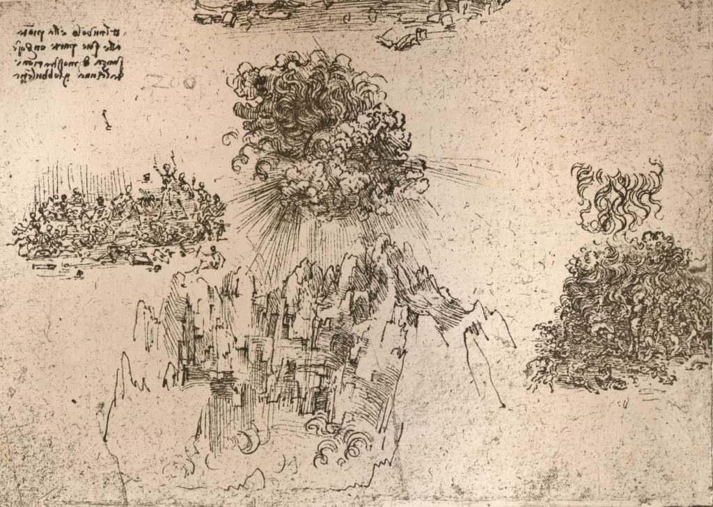 Representation of natural phenomena, from <em>The Literary Works of Leonardo Da Vinci, Vol. 1</em> by Jean Paul Richter. (Photo by The Print Collector/Getty Images)