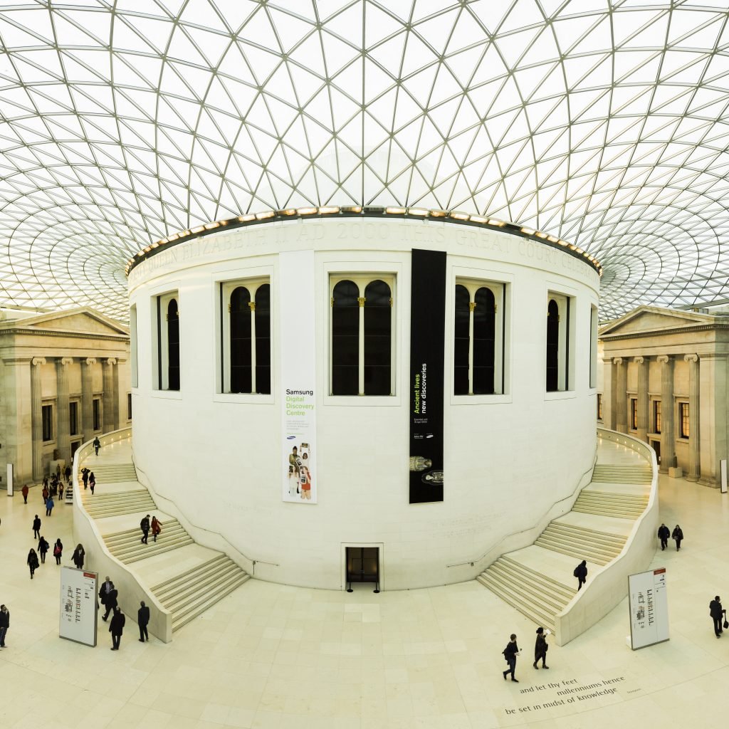 Atrium of the British Museum. Photo by Negative Space for Pexels.
