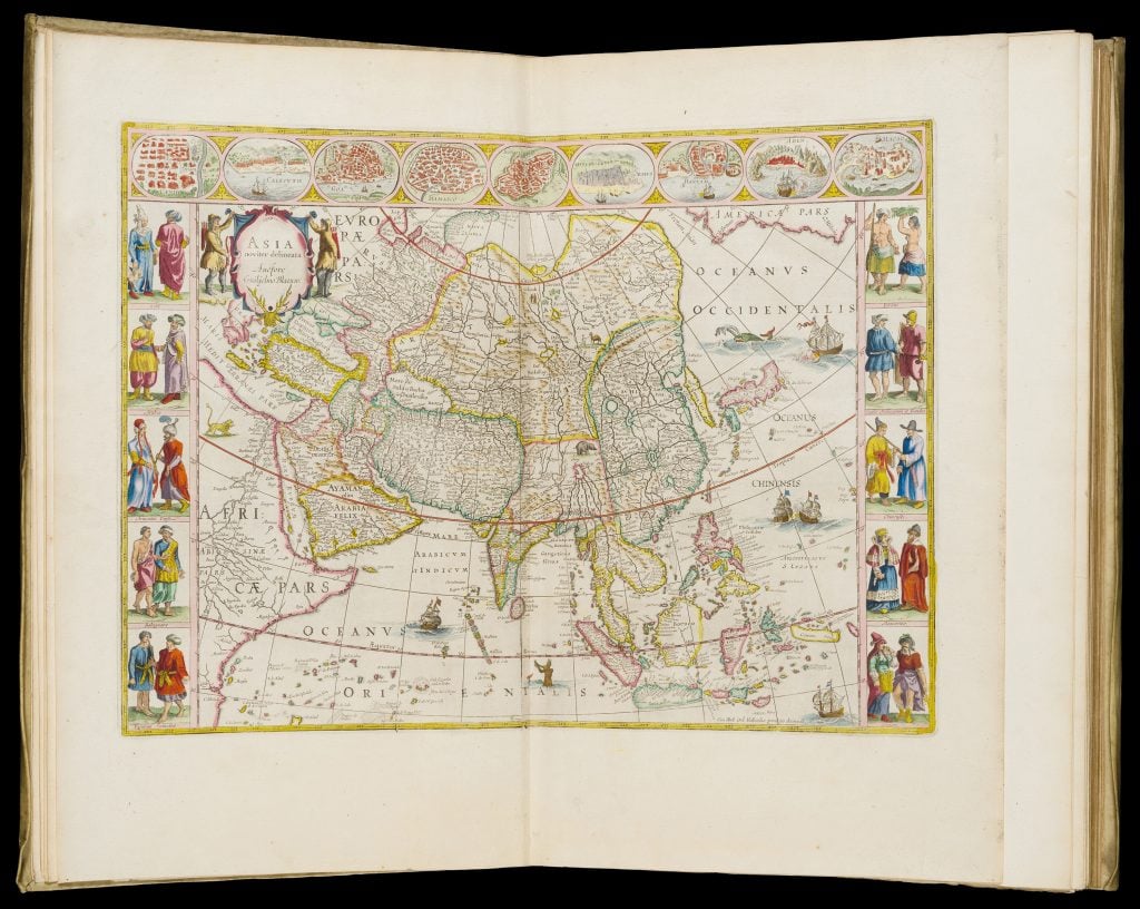 A map of Asia from the Grooten Atlas. Courtesy, Museum of Fine Arts, Boston.