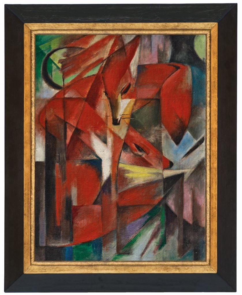 Franz Marc, The Foxes. Courtesy of Christie's.