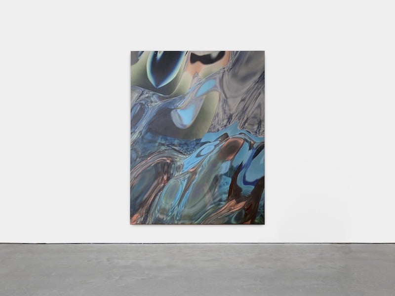 Ben Elliot <i>Perfect Painting (Blue _ turquoise)</i> (2021). Sigg Art Collection