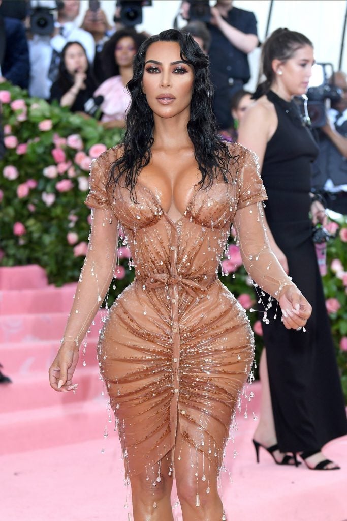 Kim Kardashian at the 2019 Met Gala, wearing Thierry Mugler. (Photo by Karwai Tang/Getty Images)